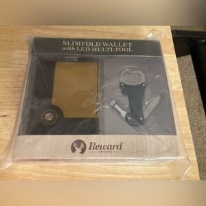Reward Original slimfold wallet with led multi tool. Brand new in package